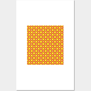 Pattern round mask Posters and Art